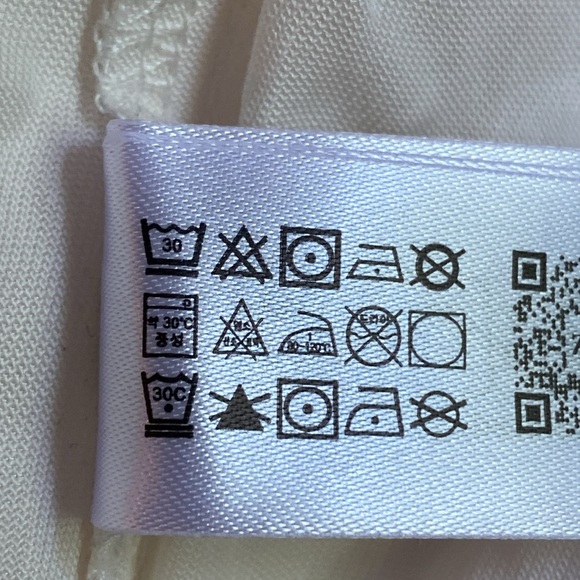 NWT. Zara Oyster-White Lyocell/Viscose Flowy Straight Leg Pants. Size L. - Picture 11 of 11